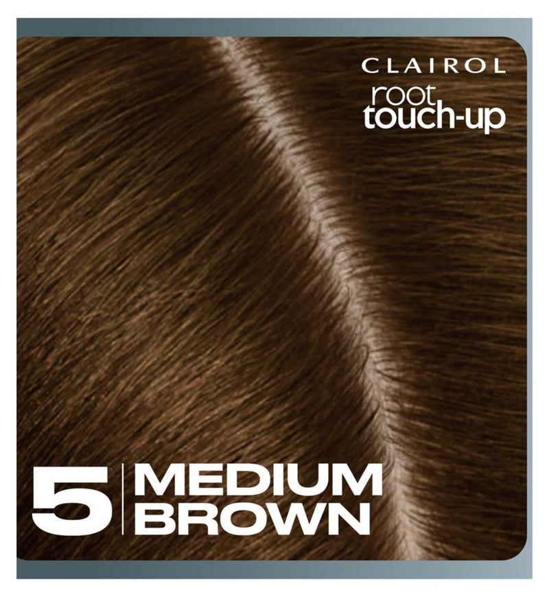 Clairol root touch-up teinture permanente pour cheveux marron moyen 30ml (marque britannique)