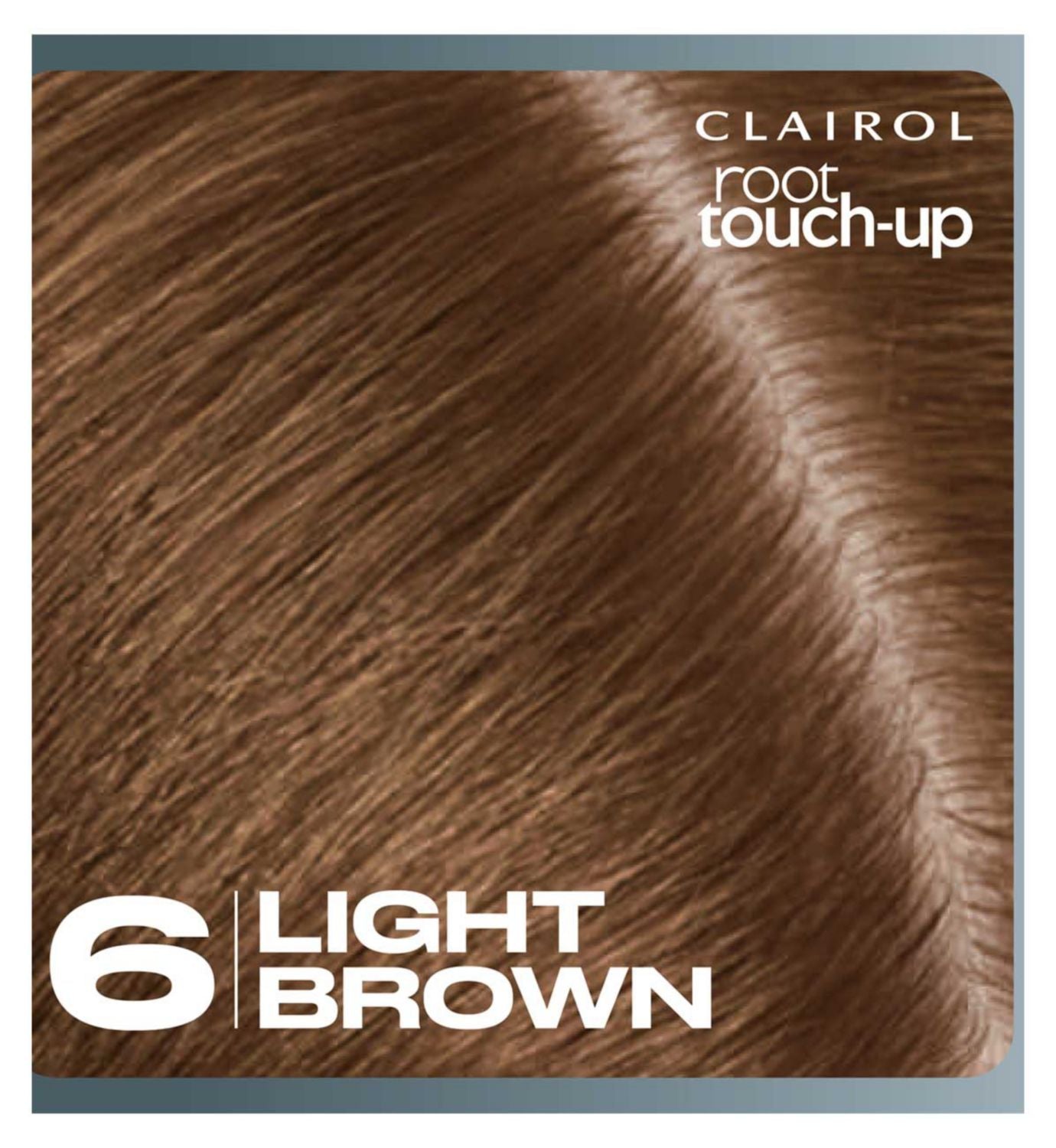 Clairol Root Touch-Up permanent hair dye 6 Light Brown 30ml, imported from the UK