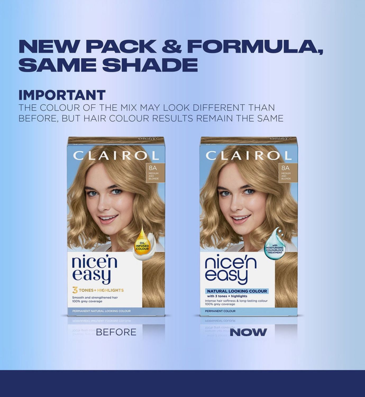 Clairol Permanent Hair Dye Medium Ash Blonde 177ml - British product