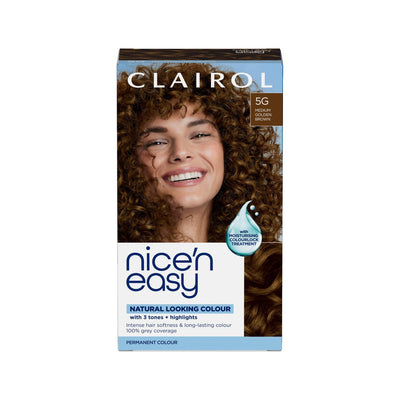 Boots Clairol Nice'n Easy Medium Golden Brown Permanent Hair Dye 177ml- Buy online at McGrocer