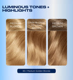 Clairol Nice'n Easy Medium Golden Blonde hair dye 177ml, imported from the UK