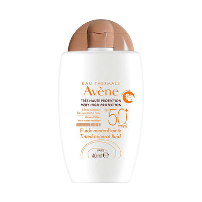 Boots Avène Very High Protection Tinted Mineral Fluid Sun Cream SPF50+ 40ml- Buy online at McGrocer