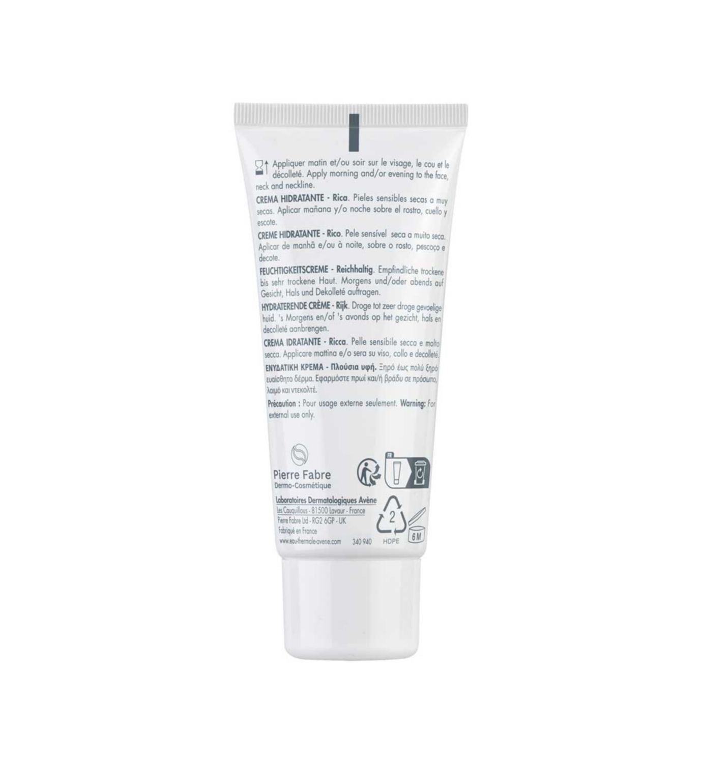 Avène Hydrance Rich Hydrating Cream 40ml - British product
