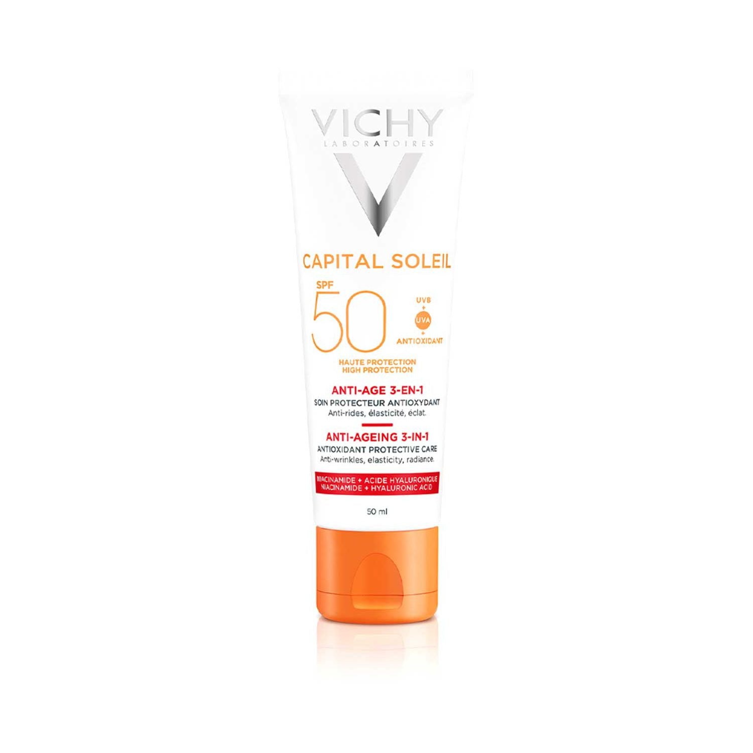 Crème solaire anti-âge Vichy Capital Soleil SPF50 50ml, importée du Royaume-Uni