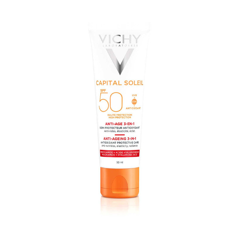 Crème solaire anti-âge Vichy Capital Soleil SPF50 50ml, importée du Royaume-Uni