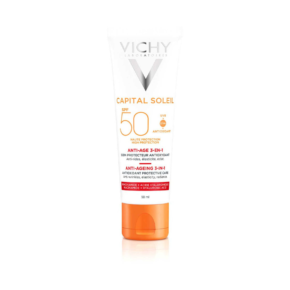 Crème solaire anti-âge Vichy Capital Soleil SPF50 50ml, importée du Royaume-Uni