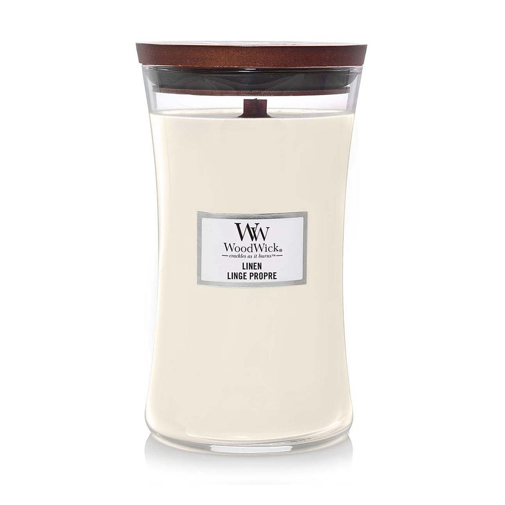 WoodWick Linen Large Jar Candle