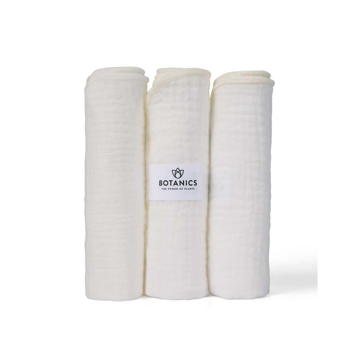 Botanics Organic Cotton Muslin Cloths 3 Pack - British product