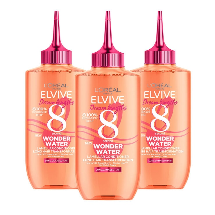 LOreal Elvive Wonder Water Liquid Conditioner 3 x 200ml