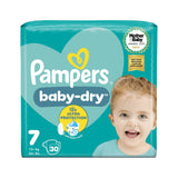 Pampers Baby-Dry Windeln Größe 7 30er-Pack, importiert aus Großbritannien