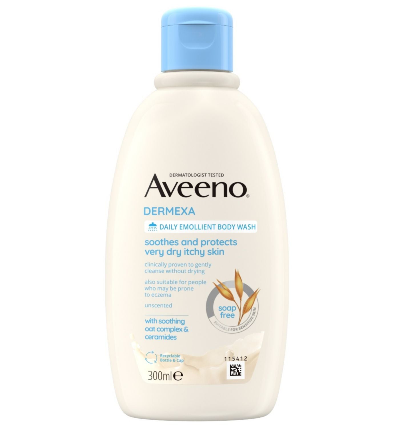 Aveeno Dermexa Daily Emollient Body Wash 300ml - British product