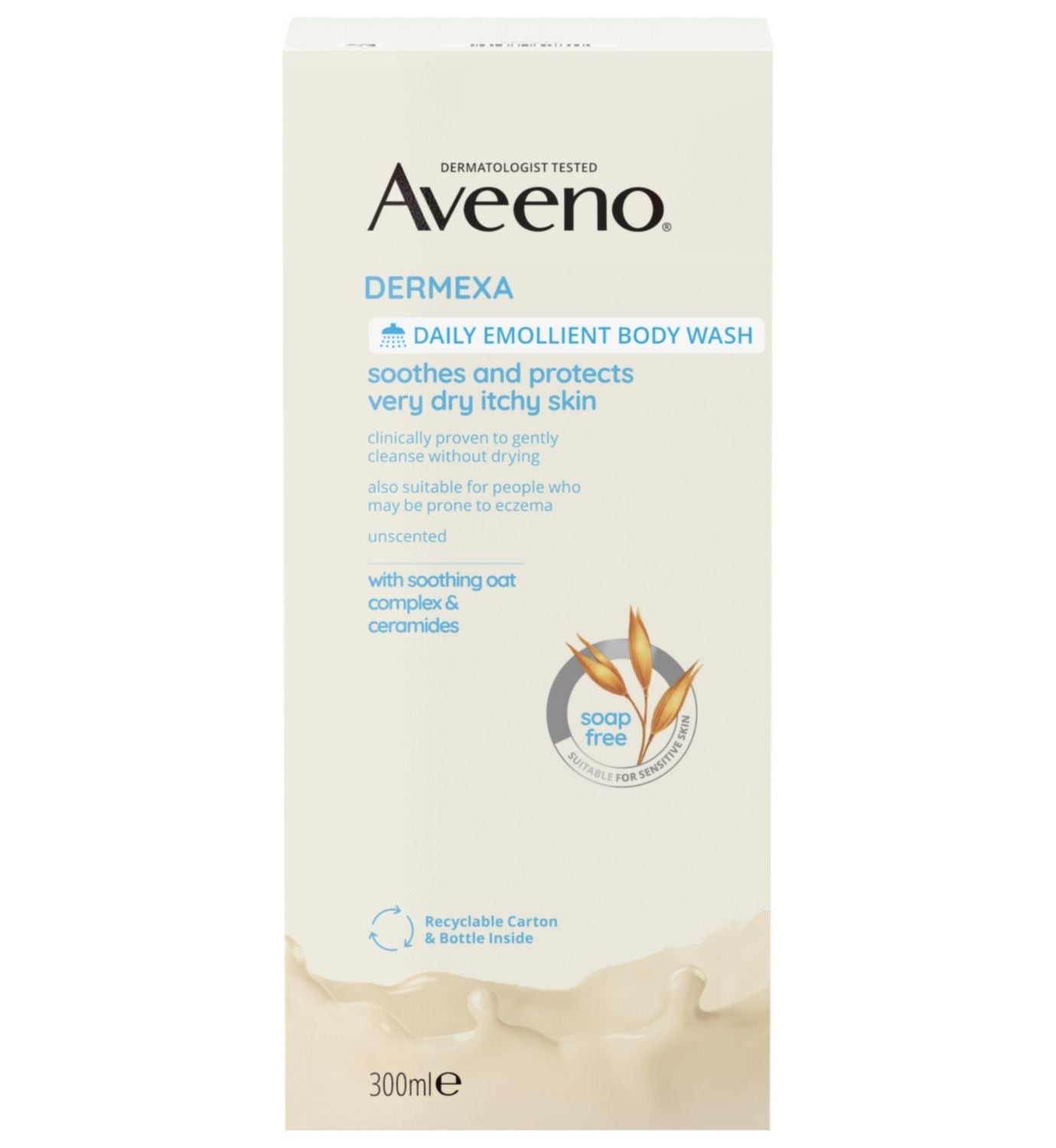 Aveeno Dermexa Daily Emollient Body Wash 300ml - British product