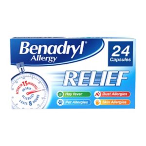 Benadryl Allergy Relief 24 Capsules