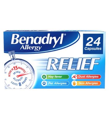 Benadryl Allergy Relief - 24 Capsules