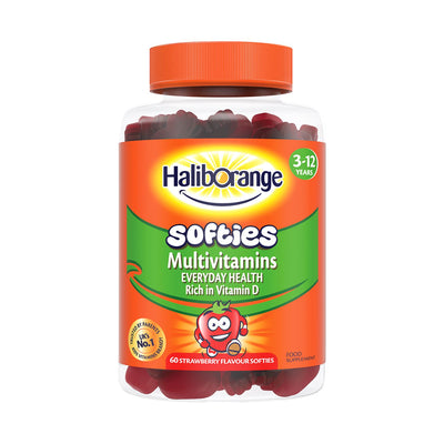 Boots Haliborange 3-12 Years Multivitamins Strawberry Flavour Softies 60- Buy online at McGrocer
