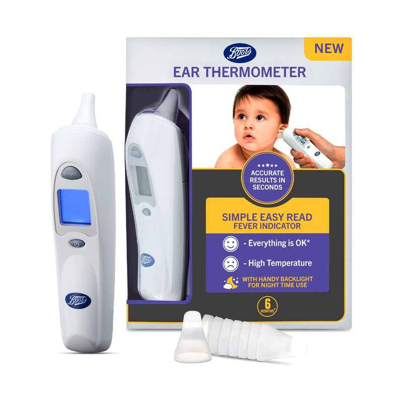 Boots Ear Thermometer includes batteries and case - British product