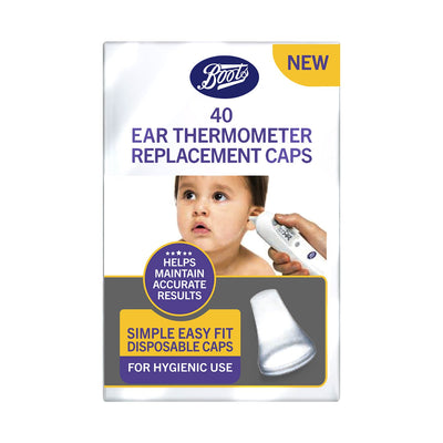 Ersatzkappen für Boots-Ohrthermometer – 40 Stück, medizinisches Zubehör