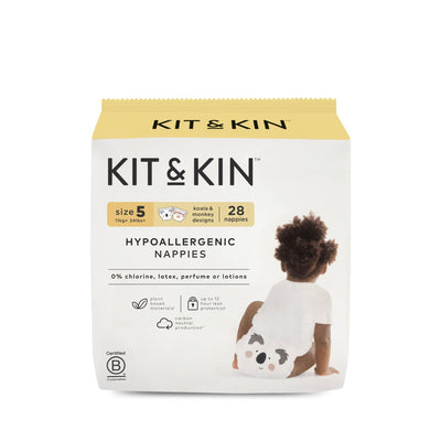 Boots Kit & Kin Size 5 Hypoallergenic Nappies 28 Pack- Buy online at McGrocer