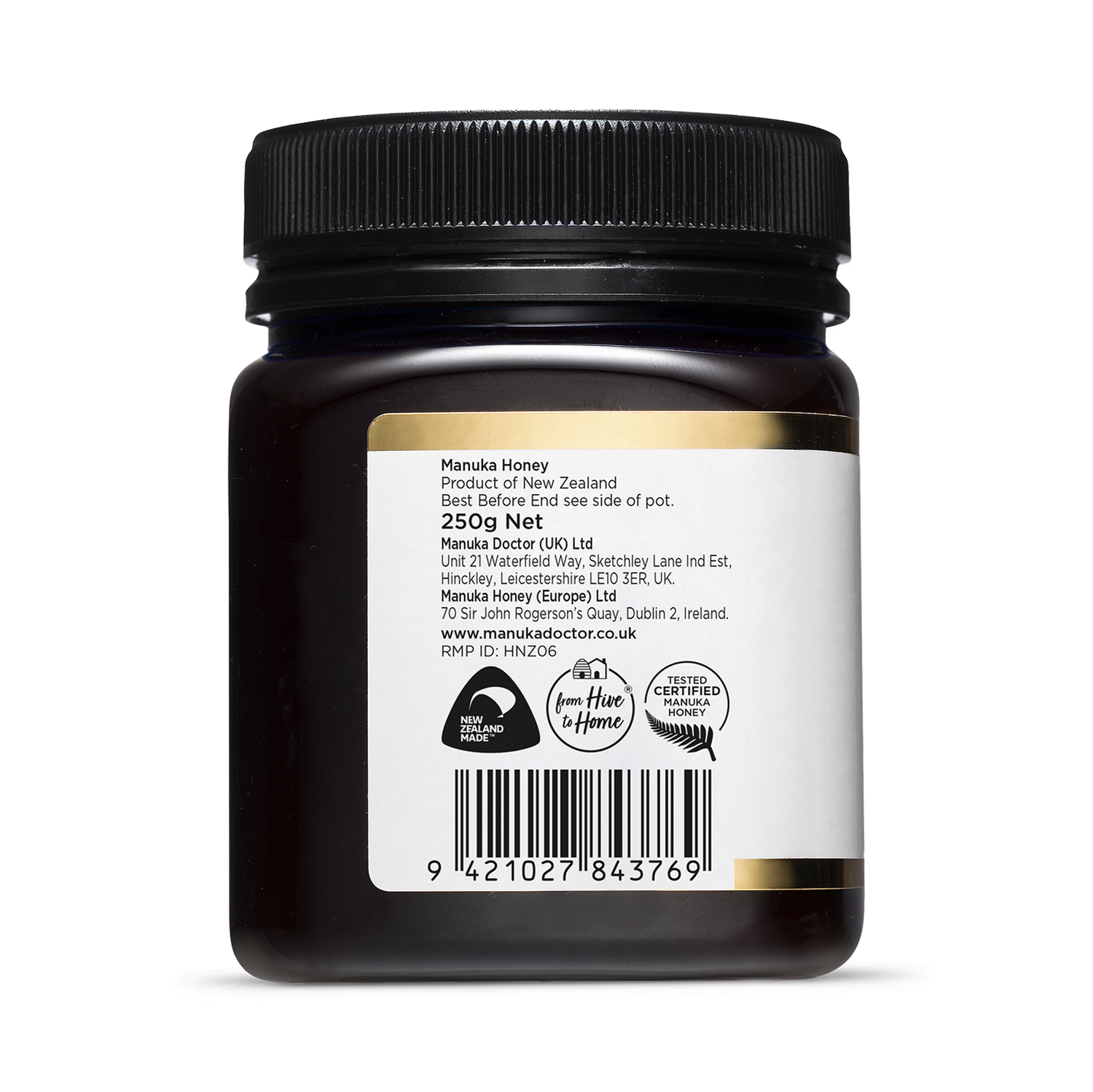 Manuka Doctor Monofloral Manuka Honey MGO 340 250g, imported from the UK
