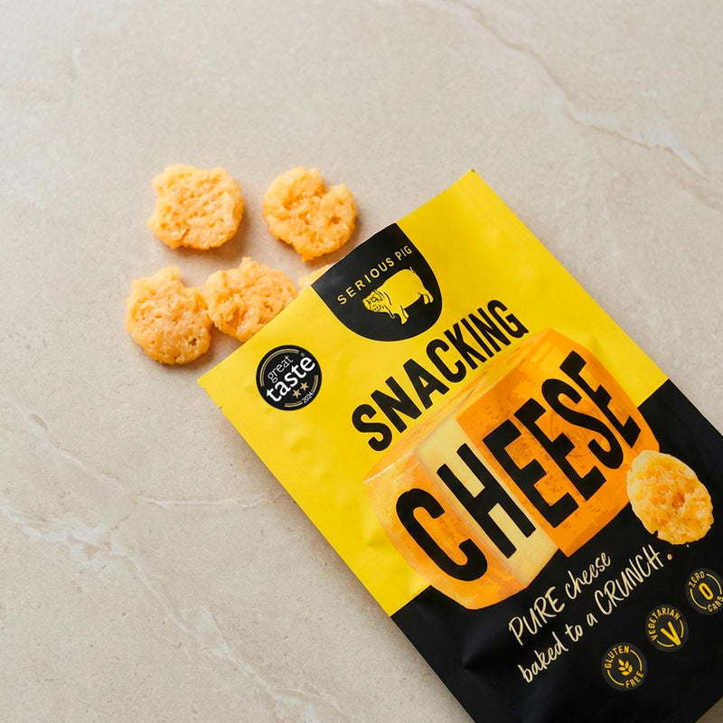 Serious Pig crunchy snacking cheese 24g, UK version