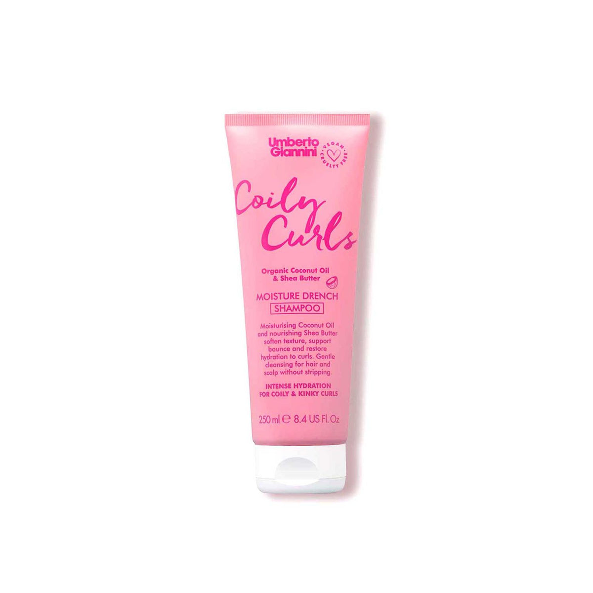 Umberto Giannini Coily Curls Moisture Shampoo 250ml, imported from the UK