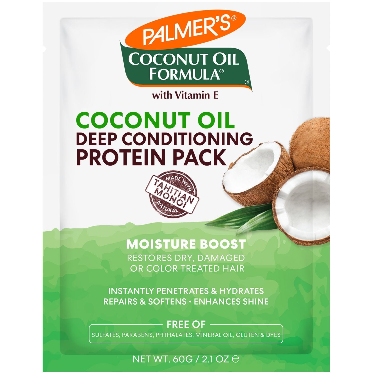 Palmer's Coconut Oil Formula deep conditioning protein pack 60g, UK version