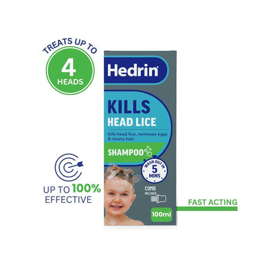 Boots Hedrin All in One Head Lice Treatment Shampoo, 100ml- Buy online at McGrocer