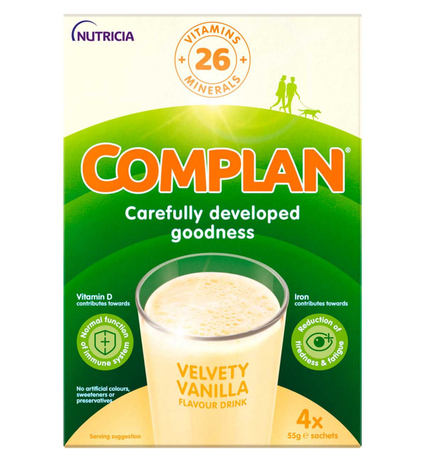 Complan Nutritional Drink Vanilla 4 x 55g Sachets - British product