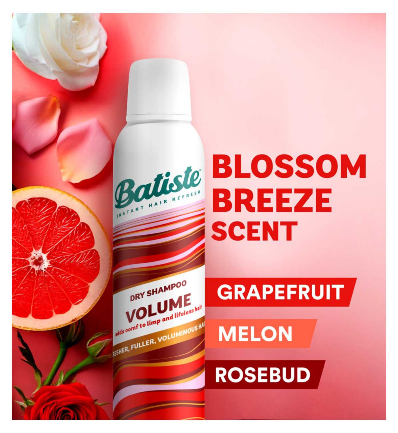 Batiste volumgivende tørrsjampo sprayflaske 200ml - britisk produkt