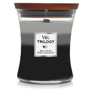Woodwick Warm Woods Trilogy Candle Medium (British brand)
