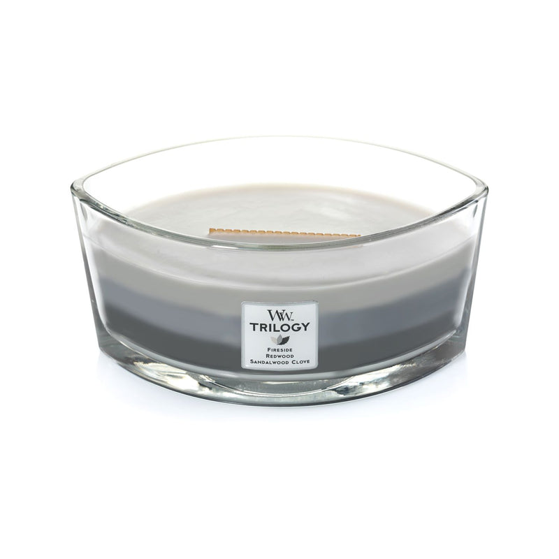 Woodwick candle Trilogy Warm Woods 453g (British brand)