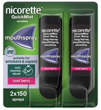 Nicorette QuickMist Cool Berry 1mgspray Mouthspray  Duo Pack