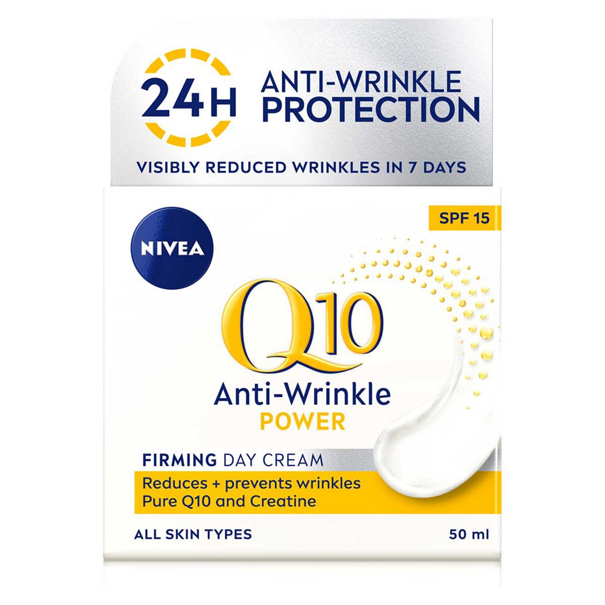 NIVEA Q10 Power Anti-Wrinkle + Firming Face Cream 50ml GOODS Boots   