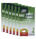 Boots NicAssist Fruit Fresh 2 mg Gum - 6 x 105 Pieces Bundle GOODS Boots   