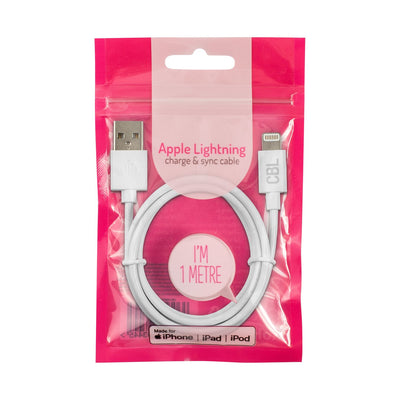 Weißes Lightning-Kabel 1,2 m Apple Ladekabel