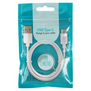 CBL Typ-C-Kabel 1.2 m Weiß - Britisches Produkt