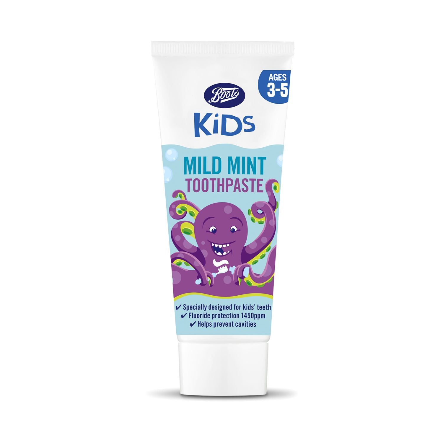 Boots Kids Mint Tannkrem 3-5 år 75ml - Britisk produkt