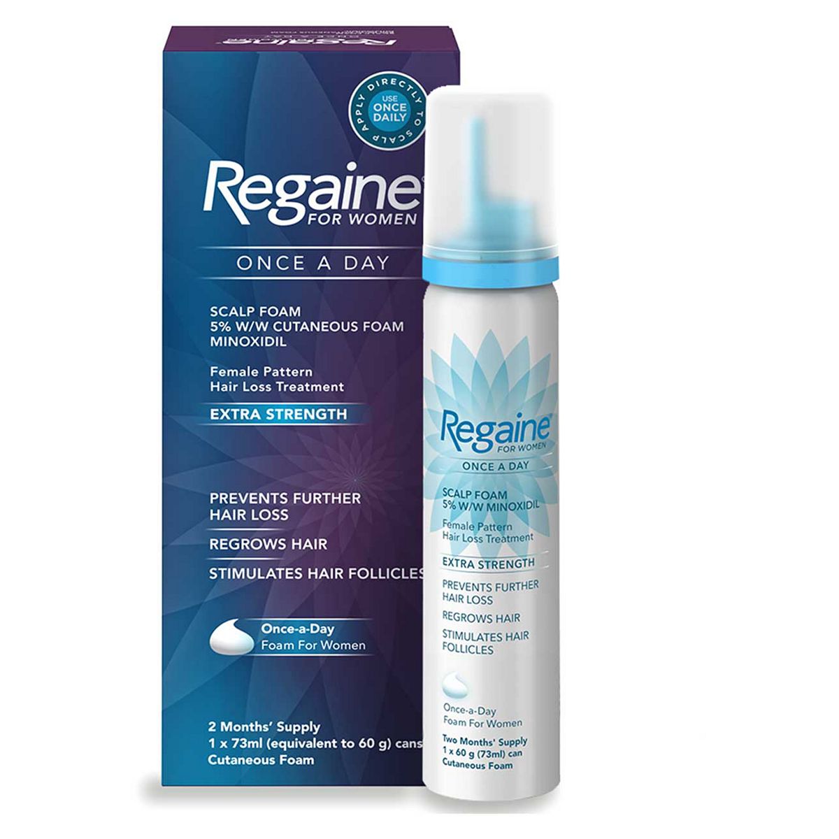 Regaine For Women Extra Strength Scalp Foam 5% W/W Cutaneous Foam - 2 Month Supply GOODS Boots   