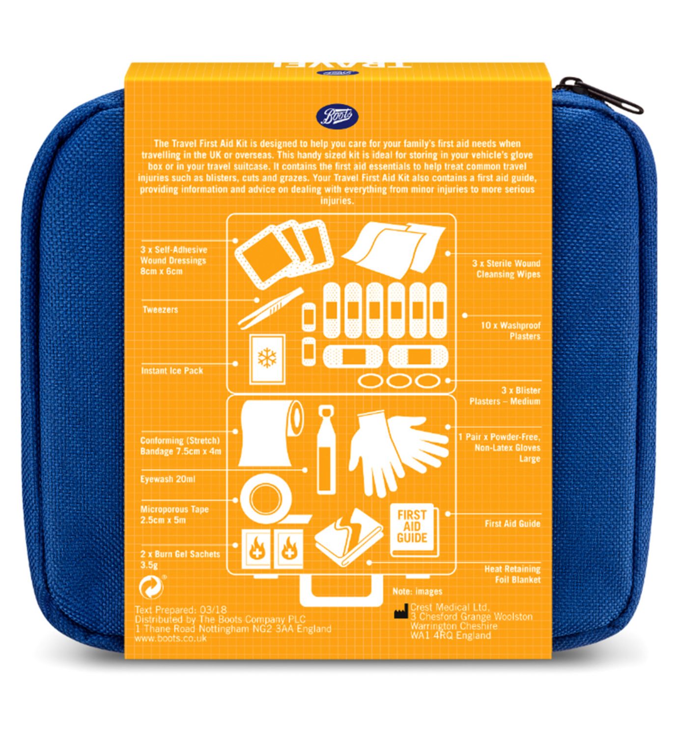 Boots Travel First Aid Kit Essential Supplies - British product