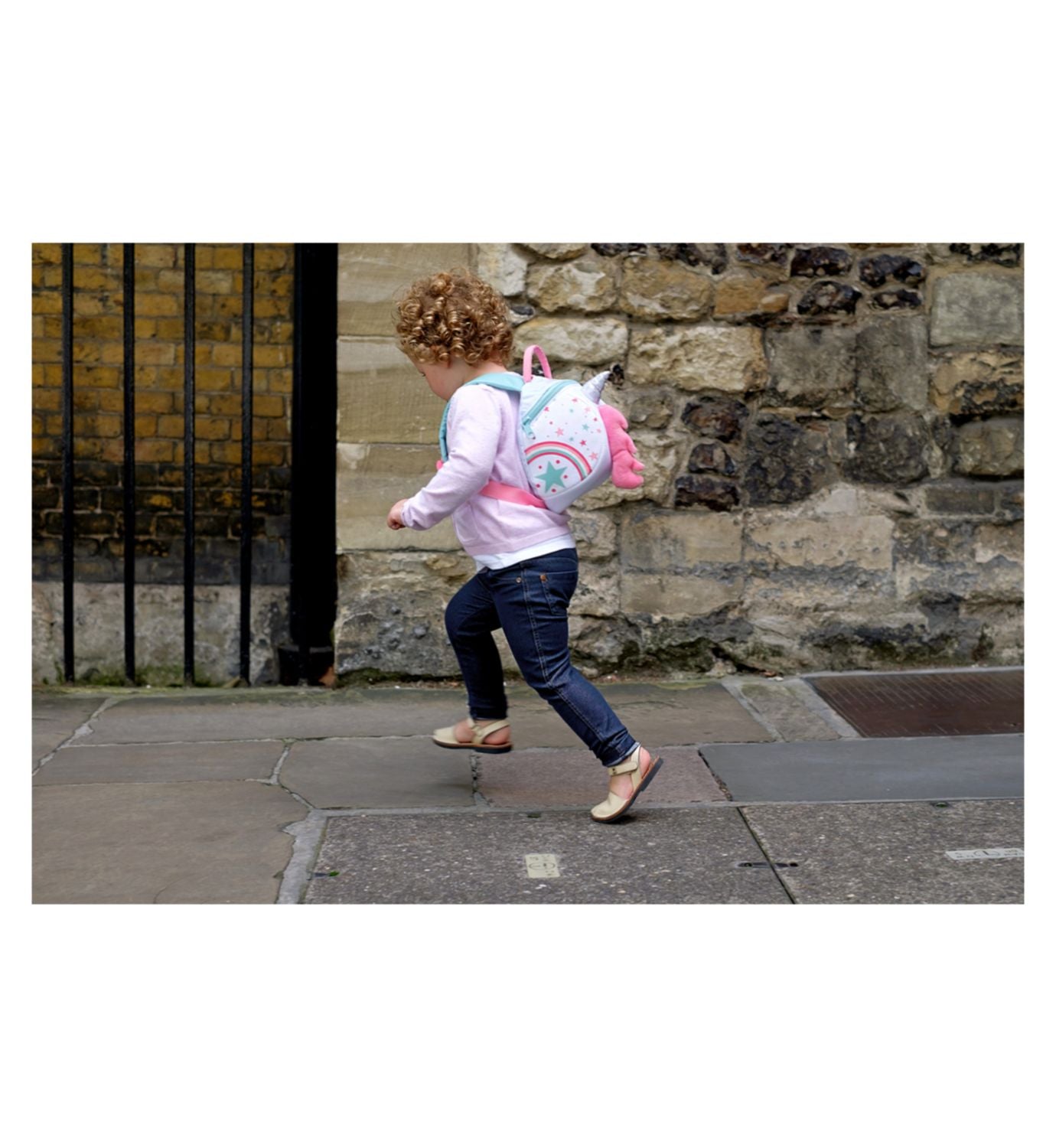 LittleLife Unicorn toddler backpack with safety rein, imported from the UK