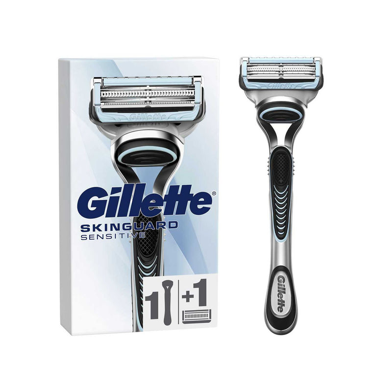 Gillette SkinGuard Sensitive Rasierer, 1 Griff 1 Ersatz, britische Version