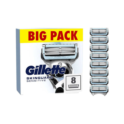 Boots Gillette SkinGuard Sensitive Razor Blade Refills for Men, 8 Blades- Buy online at McGrocer