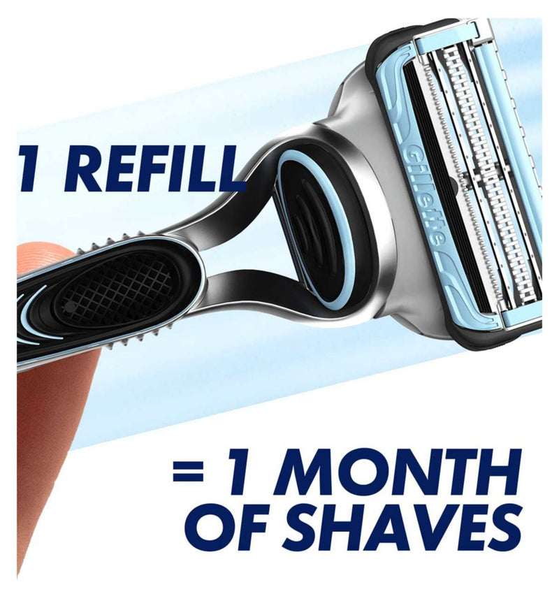 Gillette SkinGuard Sensitive Rasierklingen-Nachfüllpackungen 8 Klingen (britische Marke)