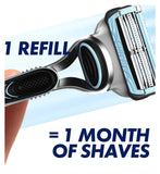 Gillette SkinGuard Sensitive Rasierklingen-Nachfüllpackungen 8 Klingen (britische Marke)