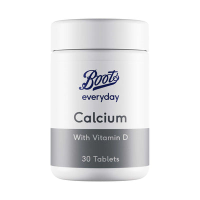 Boots Everyday Calcium avec Vitamine D Complément Alimentaire 30 Comprimés