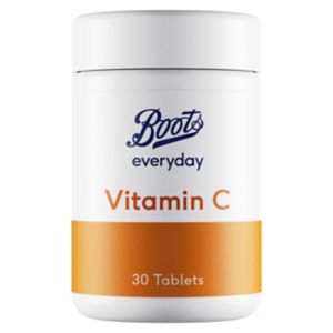 Boots Everyday Vitamin C Food Supplement 500mg 30 Tablets