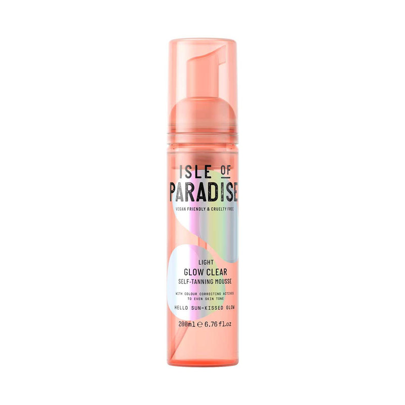 Isle Of Paradise clear self tanning mousse light 200ml (British brand)