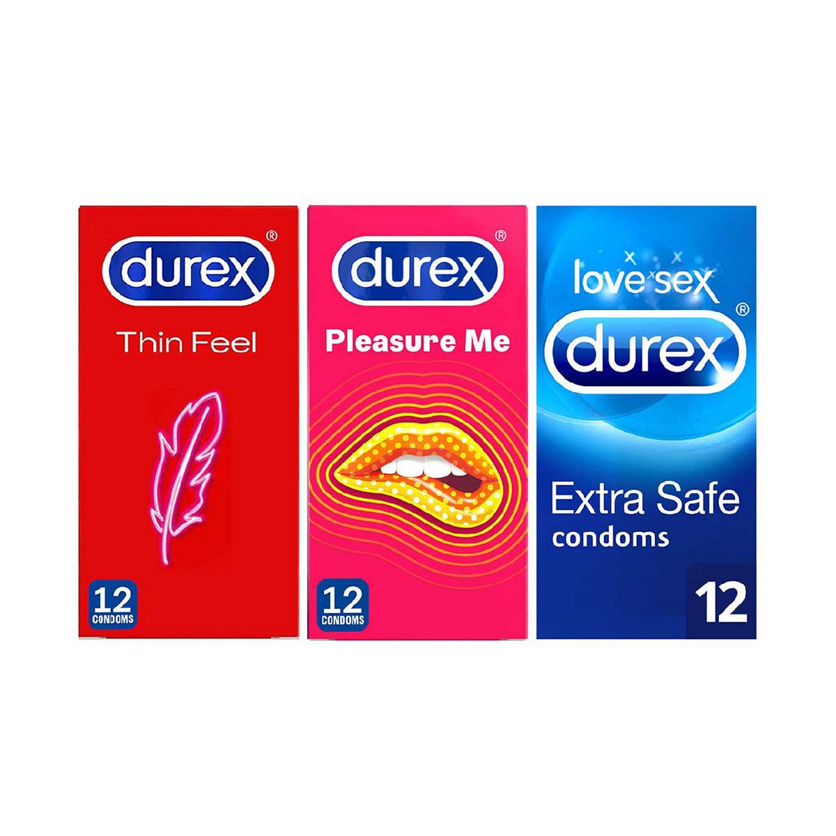 Durex Condoms Bundle (3 x 12 Pack) GOODS Boots   