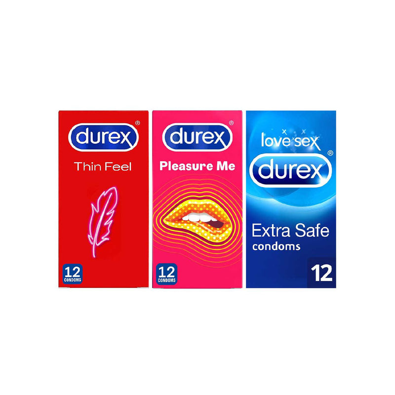 Lot de préservatifs Durex 3x12 paquets - Produit britannique