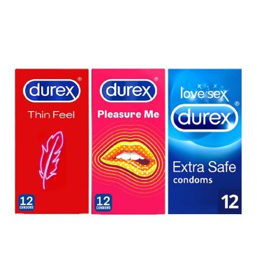 Durex Condoms Bundle (3 x 12 Pack) GOODS Boots   